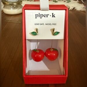 Piper K Apple Earrings